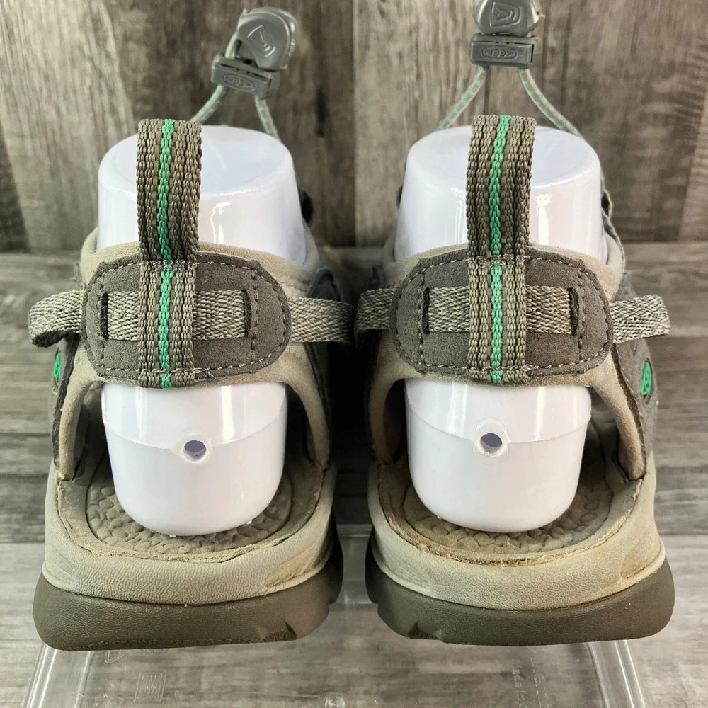 Keen Whisper Womens Gray Teal Waterproof Hiking Sport Sandals 1022814 Size 8.5